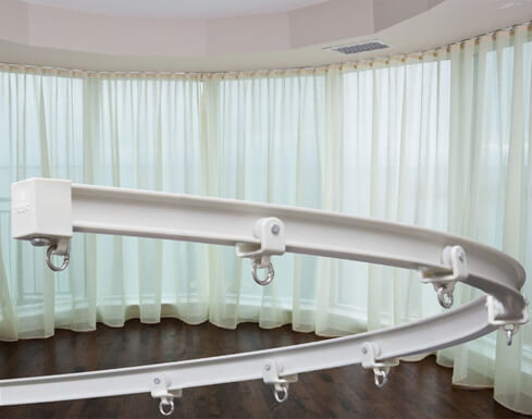 Nbt Curtain Systems Flexible Track, Curved Curtain Track